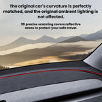 Tappetino antiriflesso cruscotto in suede per Tesla Model Y