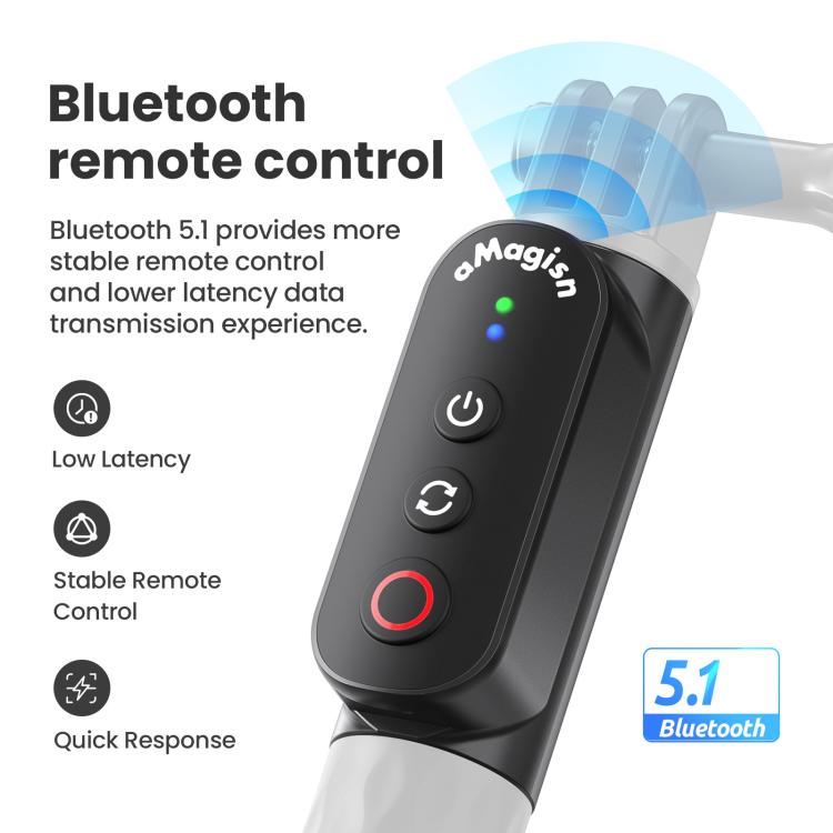 Selfie Stick Bluetooth 5.1 estensibile fino a 101 cm