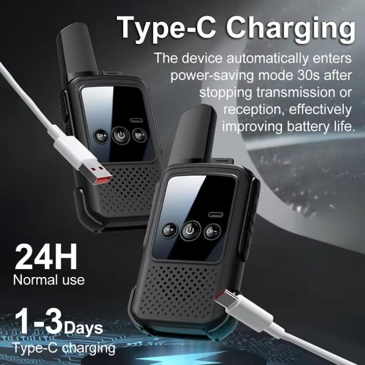 Mini walkie talkie wireless a lungo raggio 5W 16 canali