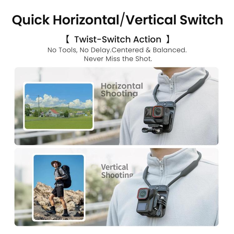 Supporto magnetico da collo per vlogging compatibile GoPro