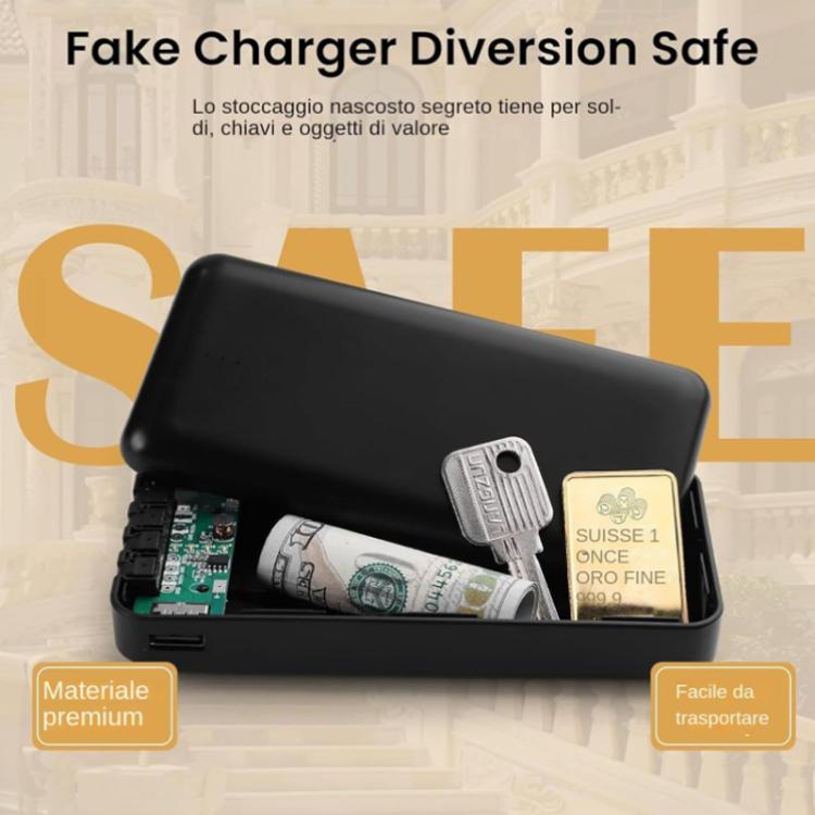 Scatola portaoggetti nascosta a forma di power bank