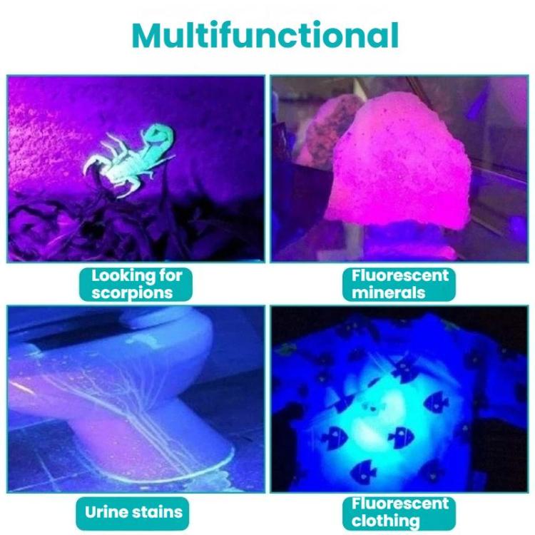 Rilevatore di banconote a LED in lega di alluminio con torcia UV