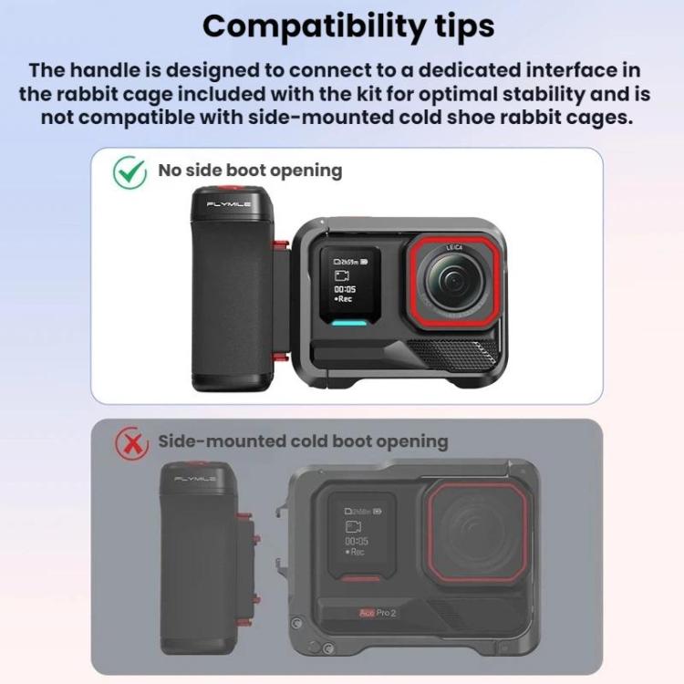 Impugnatura Bluetooth con sgancio rapido per DJI Osmo Action 5 Pr