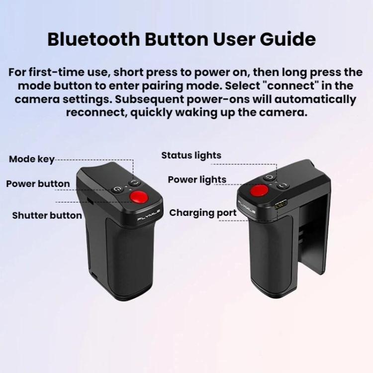 Impugnatura Bluetooth con sgancio rapido per DJI Osmo Action 5 Pr