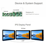 Display touch capacitivo DSI da 3,5 pollici WAVESHARE per Raspberry Pi, con supporto a 5 punti di contatto, risoluzione 480x800 pixel e pannello IPS.