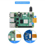 Display touch capacitivo DSI da 3,5 pollici WAVESHARE per Raspberry Pi, con supporto a 5 punti di contatto, risoluzione 480x800 pixel e pannello IPS.