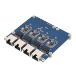 Scheda adattatore Waveshare PCIe a 4 porte ETH, compatibile con Raspberry Pi OS, senza driver, plug and play., Gigabit ETH, 2.5G ETH