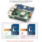 Scheda adattatore Waveshare PCIe a 4 porte ETH, compatibile con Raspberry Pi OS, senza driver, plug and play., Gigabit ETH, 2.5G ETH