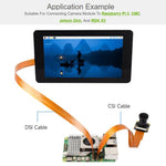 Cavo flessibile Waveshare CSI FPC per Raspberry Pi 5 da 22 pin a 15 pin, adatto per telecamere CSI., 200mm, 300mm, 500mm