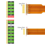 Cavo flessibile Waveshare FPC per Raspberry Pi 5 DSI da 22 pin a 15 pin per display DSI, 200mm, 300mm, 500mm