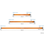 Cavo flessibile Waveshare FPC per Raspberry Pi 5 DSI da 22 pin a 15 pin per display DSI, 200mm, 300mm, 500mm