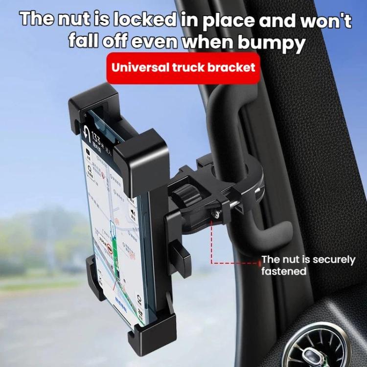 Supporto telefono anti-vibrazione per maniglia camion e auto
