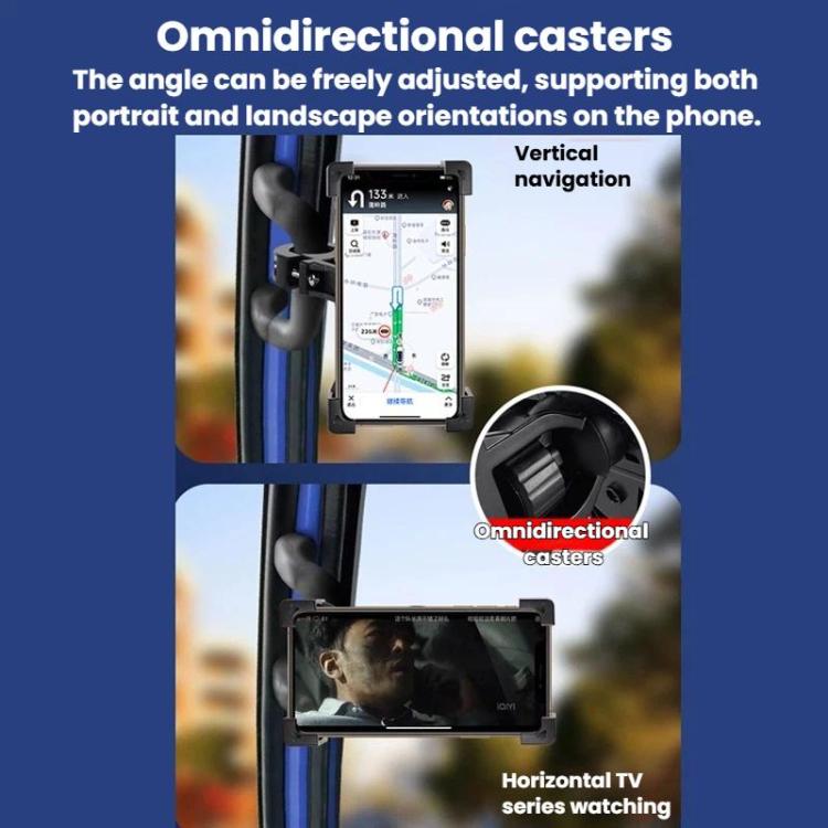 Supporto telefono anti-vibrazione per maniglia camion e auto