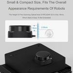 WAVESHARE RPLIDAR Lidar DTOF compatto ad alte prestazioni, supporta le modalità di comunicazione tramite porta UART / porta Ethernet., S2, S2L, S2E, S2P