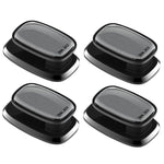 Set 4 mini ganci autoadesivi multifunzionali in ABS