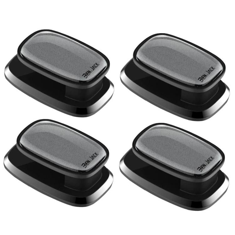 Set 4 mini ganci autoadesivi multifunzionali in ABS