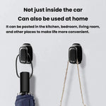 Set 4 mini ganci autoadesivi multifunzionali in ABS