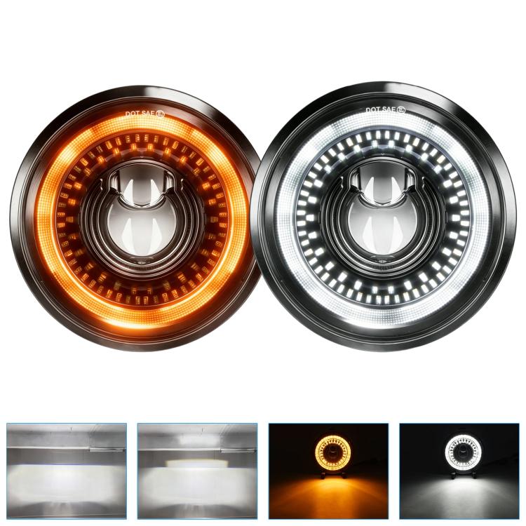 Faro anteriore LED moto 5,75" effetto cielo stellato