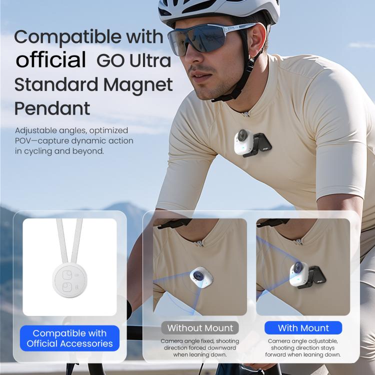 Supporto magnetico Easy Clip per Insta360 GO Ultra