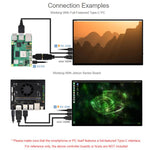 Pannello touchscreen IPS portatile WAVESHARE da 16 pollici con risoluzione 4K e custodia protettiva magnetica., 3840x2400