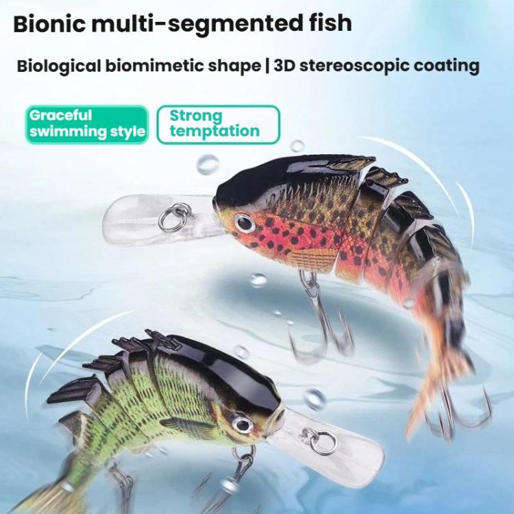 Esca artificiale affondante a 6 segmenti 10,2 cm