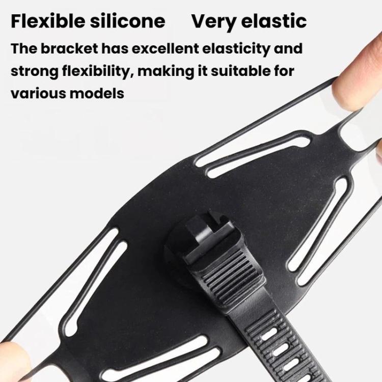 Supporto bici in silicone girevole 360° per smartphone