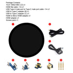Waveshare Display touch capacitivo rotondo da 7 pollici con HDMI, LCD 1080x1080, multi-touch a 10 punti per Raspberry Pi e Arduino (fai da te), 7inch 1080x1080 LCD