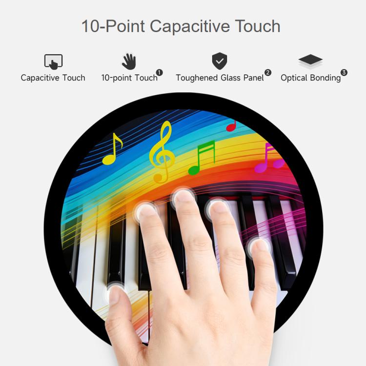 Waveshare Display touch capacitivo rotondo da 7 pollici con HDMI, LCD 1080x1080, multi-touch a 10 punti per Raspberry Pi e Arduino (fai da te), 7inch 1080x1080 LCD