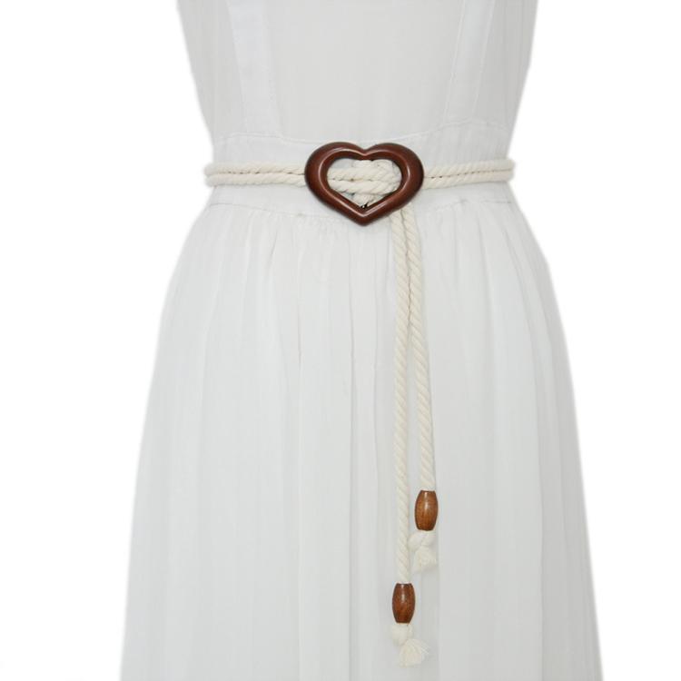 Cintura intrecciata vintage bohémien con nappe