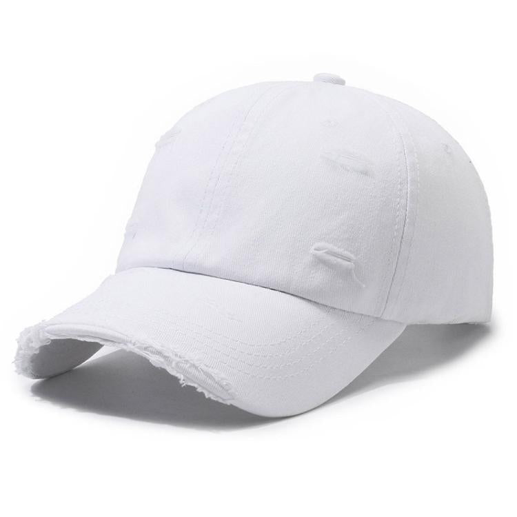 Cappellino da baseball effetto invecchiato tinta unita