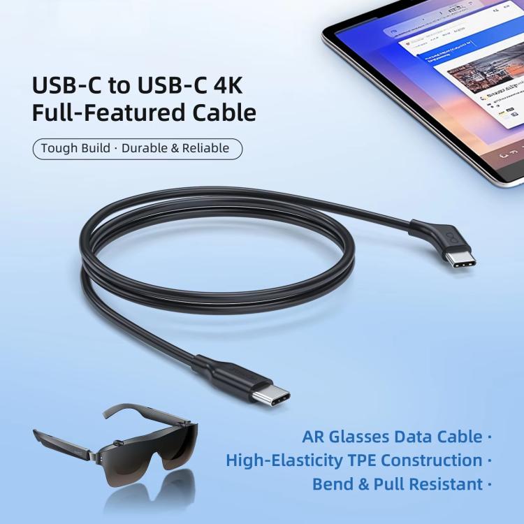 Cavo dati coassiale USB-C/Type-C NEXHYPE per occhiali AR/VR, per trasferimento dati e alimentazione., 1m, 2m