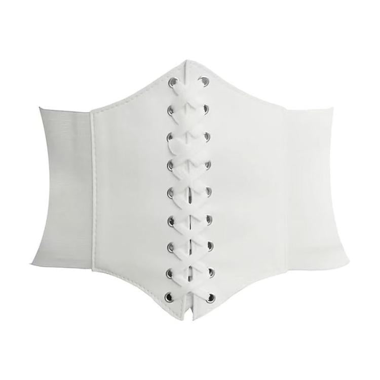 Cintura elastica in vita in ecopelle e tessuto elastico
