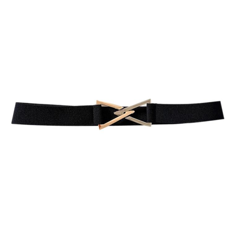 Cintura elastica con fibbia triangolare 3 cm