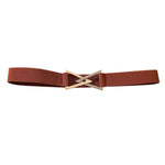 Cintura elastica con fibbia triangolare 3 cm