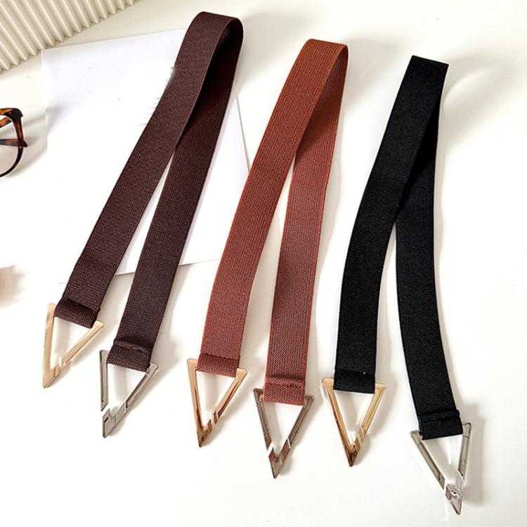 Cintura elastica con fibbia triangolare 3 cm