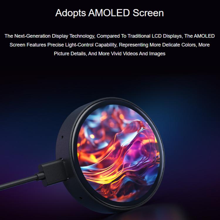 Scheda di sviluppo per schermo AMOLED da 1,75 pollici WAVESHARE RP2350, Without Case, With Case, With GPS