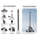 Supporto ventosa estensibile per selfie stick e fotocamera auto