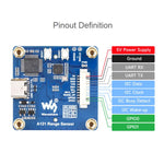 Modulo radar di rilevamento del micromovimento a onde millimetriche da 60 GHz WAVESHARE, Without Base, With Base