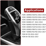 Copertura pomello cambio in ABS e pelle per BMW Serie F e X3 X4