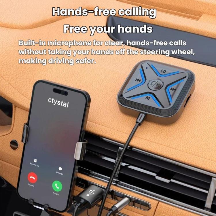 Adattatore audio Bluetooth 5.3 wireless per auto AUX
