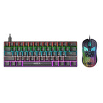 Set tastiera e mouse meccanico cablato con illuminazione RGB