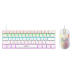 Set tastiera e mouse meccanico cablato con illuminazione RGB