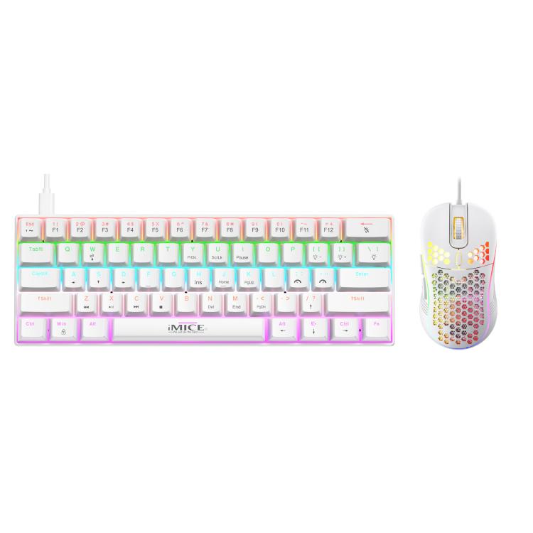 Set tastiera e mouse meccanico cablato con illuminazione RGB