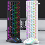 Set tastiera e mouse meccanico cablato con illuminazione RGB