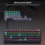 Set tastiera e mouse meccanico cablato con illuminazione RGB
