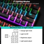 Set tastiera e mouse meccanico cablato con illuminazione RGB