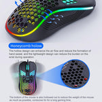 Set tastiera e mouse meccanico cablato con illuminazione RGB