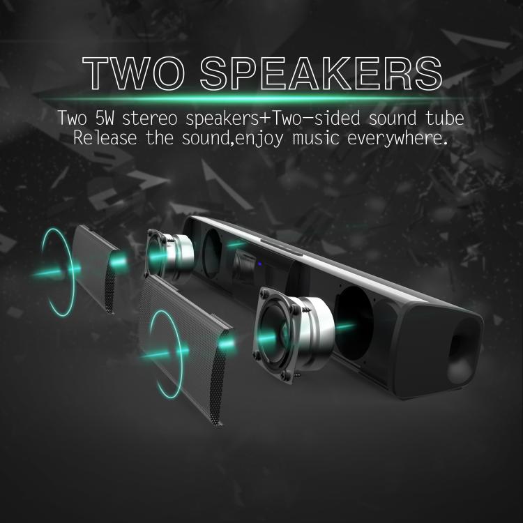 Altoparlante surround Bluetooth con doppio subwoofer 5W