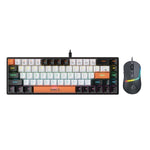 Tastiera e mouse meccanici da gioco cablati RGB