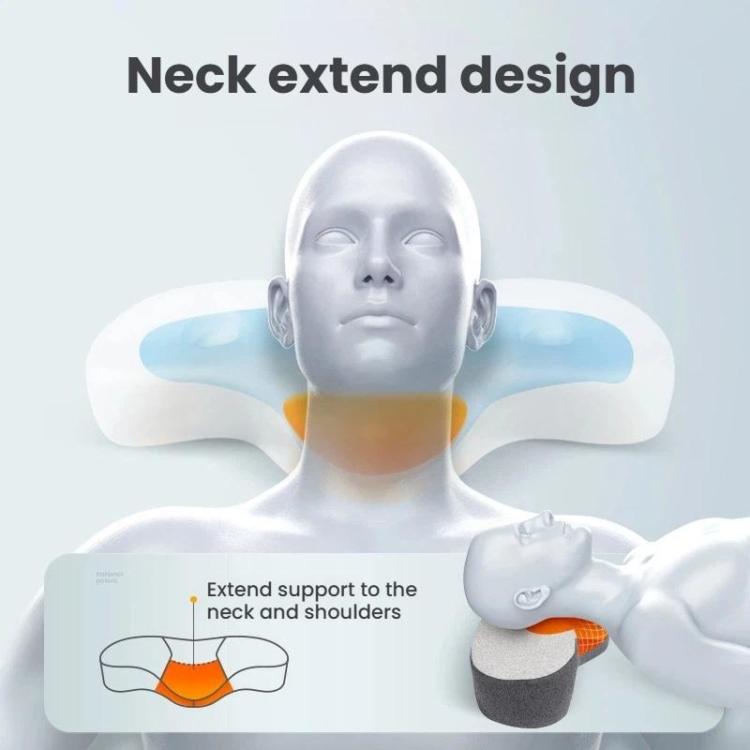 Cuscino cervicale ergonomico in memory foam a forma di rana